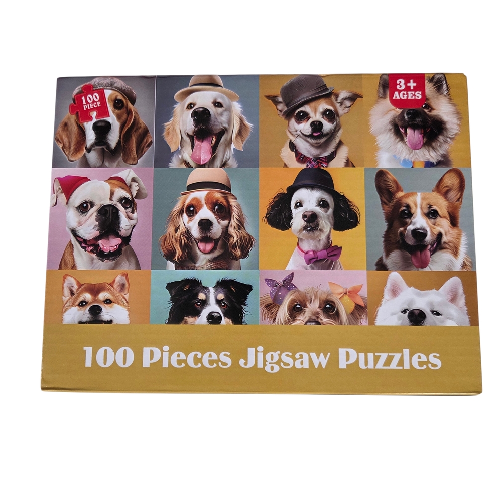 🔥4/$20 Dogs Jigsaw Puzzle NEW -100 Pieces (15 X 10.6 Inches) *AGES 3 & UP*